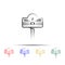 love mailbox multi color style icon. Simple thin line, outline vector of wedding icons for ui and ux, website or mobile