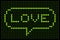 Love Message on LED Dot Matrix Display