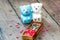 Love metal in box and and Ceramic bears