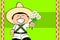 Love mexican kid cartoon expression background