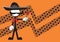 Love Mexican mariachi pictogram cartoon background