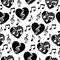 Love for music, musical abstract vector background, seamless pattern.