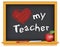 Love My Teacher Chalkboard, Apple