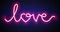 Love neon sign