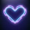 Love neon, valentines day heart. Concept of heart neon sign. Pop art love cover.