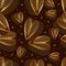 Love nine chocolate chip seamless pattern