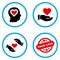 Love Offer Rounded Vector Icons