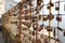 Love padlocks on a fence, Naples Napoli, Campania, Italy Italia