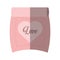 Love parchment message heart pink shadow