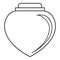 Love perfume icon, outline style