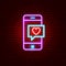 Love Phone Message Neon Sign