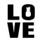 Love pineapple - funny letters, vector saying.