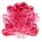 Love pink heart shaped party event balloons bunch romantic