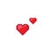 Love pixel art design Logo