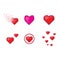 Love pixel art design Logo