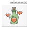 Love potion color icon