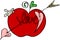 Love red apple of cupid