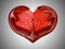 Love and Romance - Red liquid heart shape