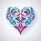 Love\\\'s Absence: A Heartfelt Ornament with Swirly Designs and Sof