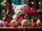 Love\\\'s Feast: Teddy Bear, Roses, and Romantic Delights. Generative AI