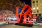 Love sculpture at night in New York