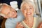 Love is the secret to longevity. Portrait of a happy senior couple indoors.