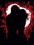 Love in Shadows: A Minimalist Black Silhouette Couple