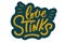 Love stinks text lettering. Drawn art sign. Sarcastic valentine card design