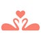 Love Swans Vector Icon