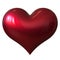Love symbol heart shape red classic. Valentine`s Day design element