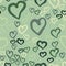 Love theme design, hearts valentine`s day seamless pattern wallpaper background illustration