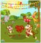 Love theme. marriage anniversary celebrated by animals in forest vector illustration