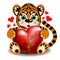 Love the tiger with the heart