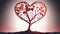 Love tree illustration valentine 14-Feb wedding heart nubes hand-made sweet cute trend art artistic arabesque abstract