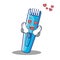 In love trimmer mascot cartoon style