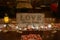 Love Always Trusts Rustic Table Decorations