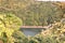 A love type lake surrounded by forest ,captured from top