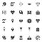 Love universal vector icons set