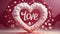 Love, valentine, colorful composition, symbolism and romance of love, February 14, Valentine's Day