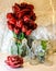 love Valentine greeting decoration rose bottle