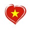 Love Vietnam emblem colored