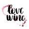 Love wine card