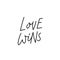 Love wins calligraphy quote lettering