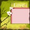 Love wish card blank