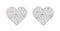 Love written in different languages, Heart Design, Wall Decals