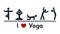 Love yoga logo icon, balance â€“ 