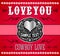 Love You Cowboy Love, Belt Buckle vector design.