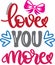 Love you more, xoxo yall, valentines day, heart, love, be mine, holiday, vector illustration file