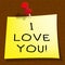 Love You Representing Loving Your Heart 3d Illustration