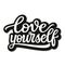 Love yourself lettering